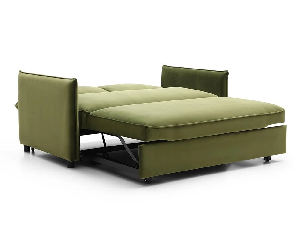 Kyoto Kyoto Blaire Olive Velvet Sofa Bed