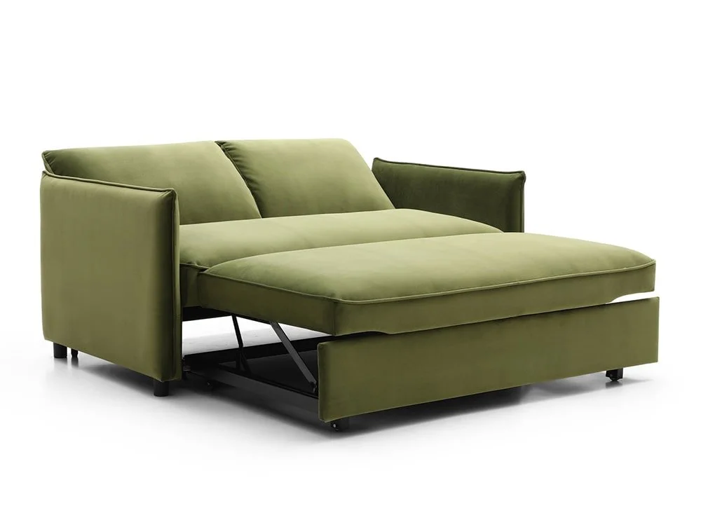 Kyoto Kyoto Blaire Olive Velvet Sofa Bed