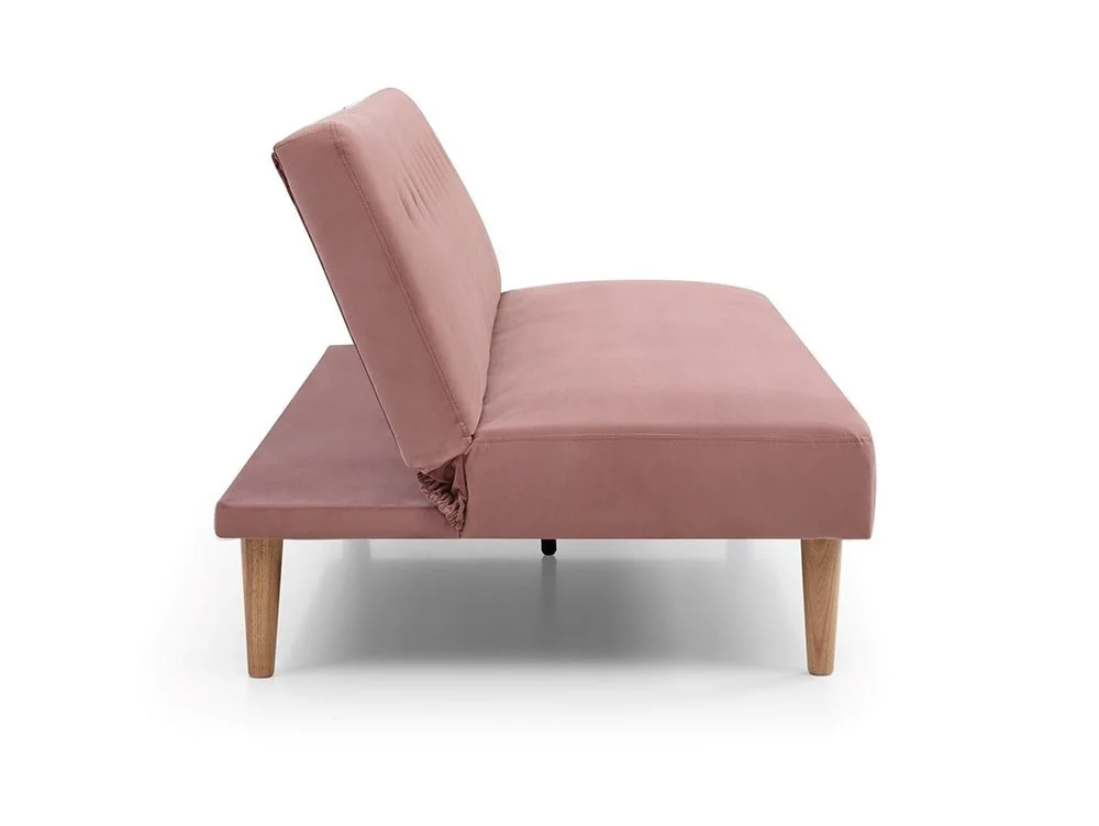 Kyoto Kyoto Corin Dusky Pink Velvet Sofa Bed