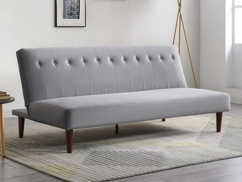 Kyoto Kyoto Corin Grey Velvet Sofa Bed