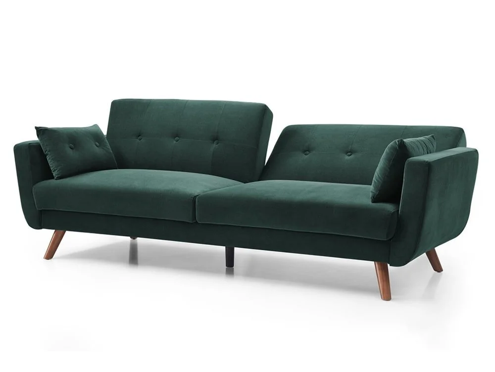 Kyoto Kyoto Oslo Bottle Green Velvet Sofa Bed