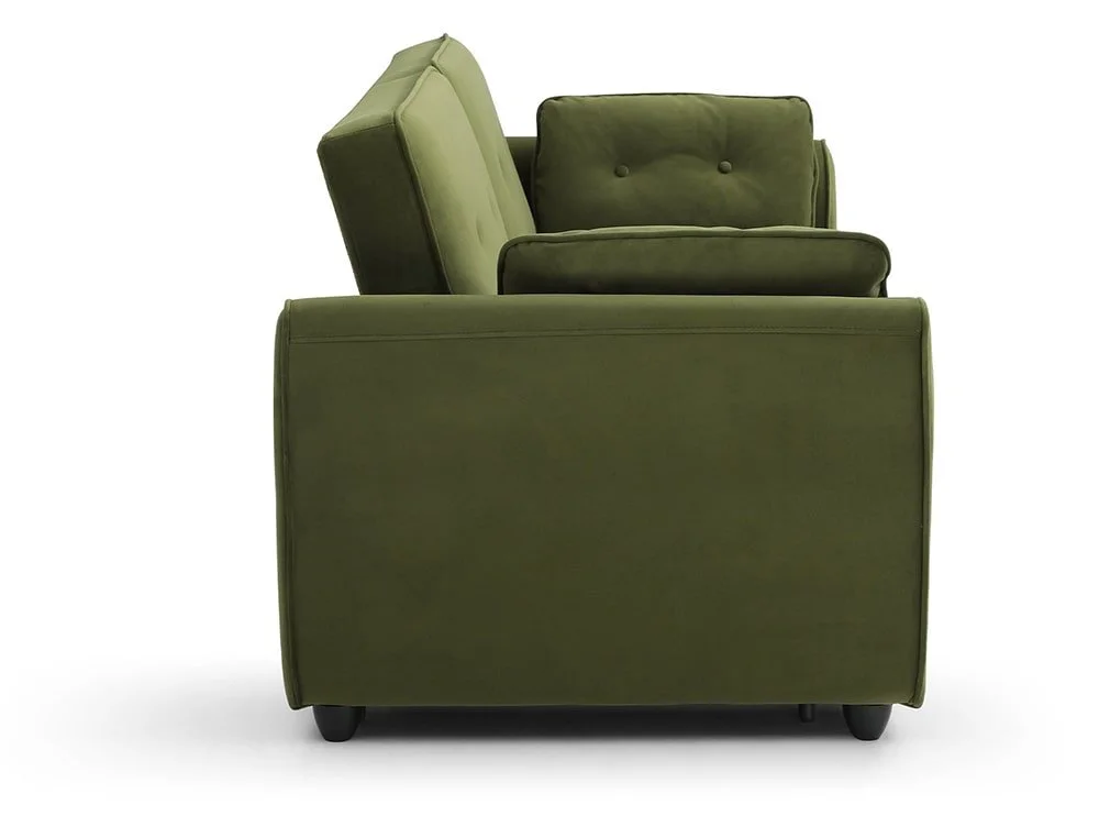 Kyoto Kyoto Willow Olive Green Velvet Sofa Bed