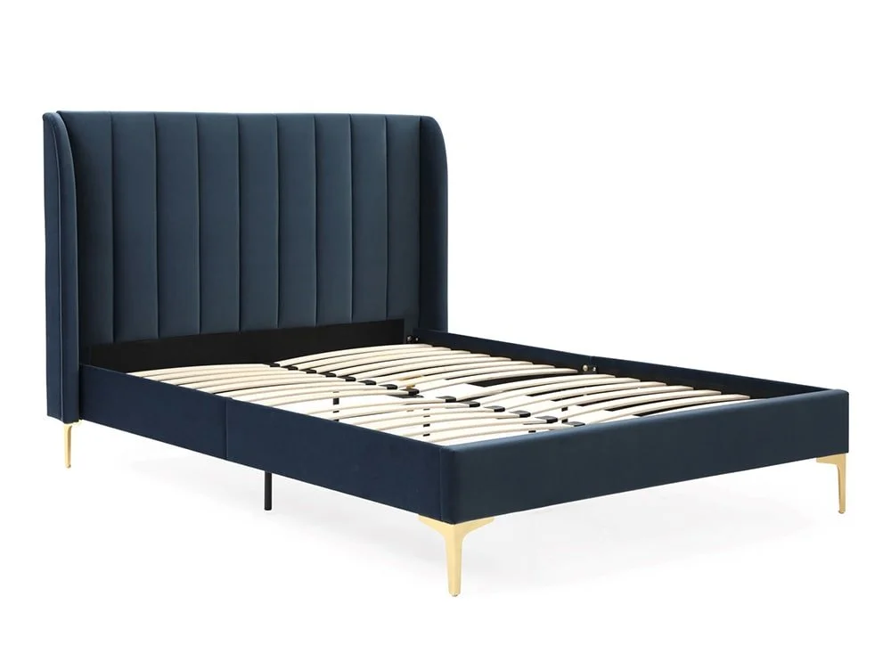 Kyoto Kyoto Avery 6ft Super King Size Ink Velvet Bed Frame