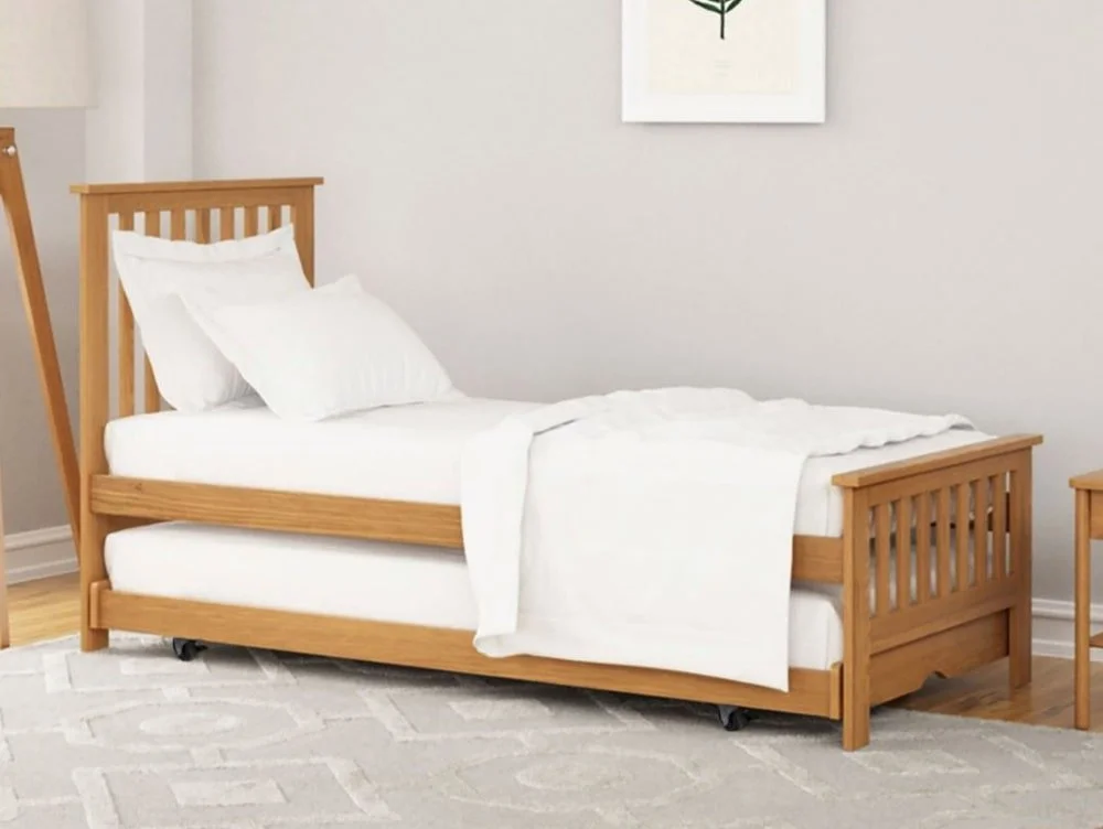 Kyoto Kyoto Eden 3ft Single Oak Wooden Guest Bed Frame