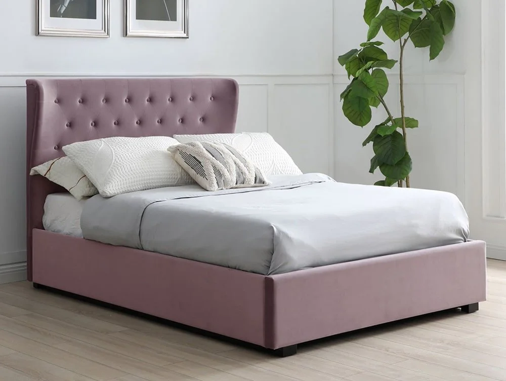 Kyoto Kyoto Kensington 6ft Super King Size Heather Velvet Ottoman Bed Frame