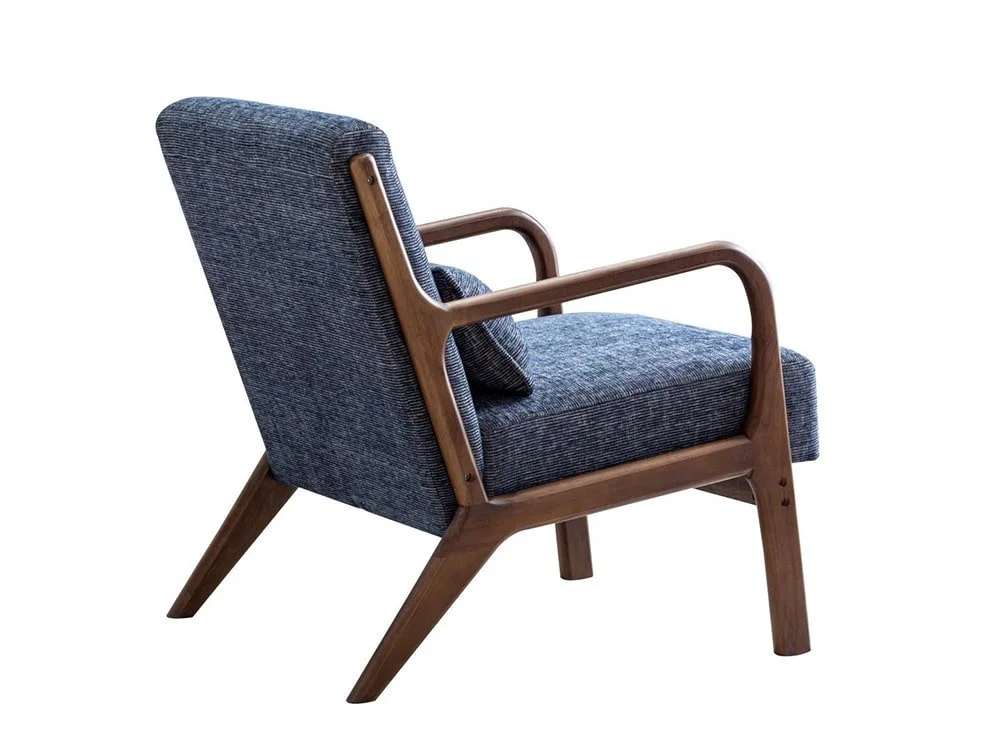 Kyoto Kyoto Inca Navy Fabric Accent Chair