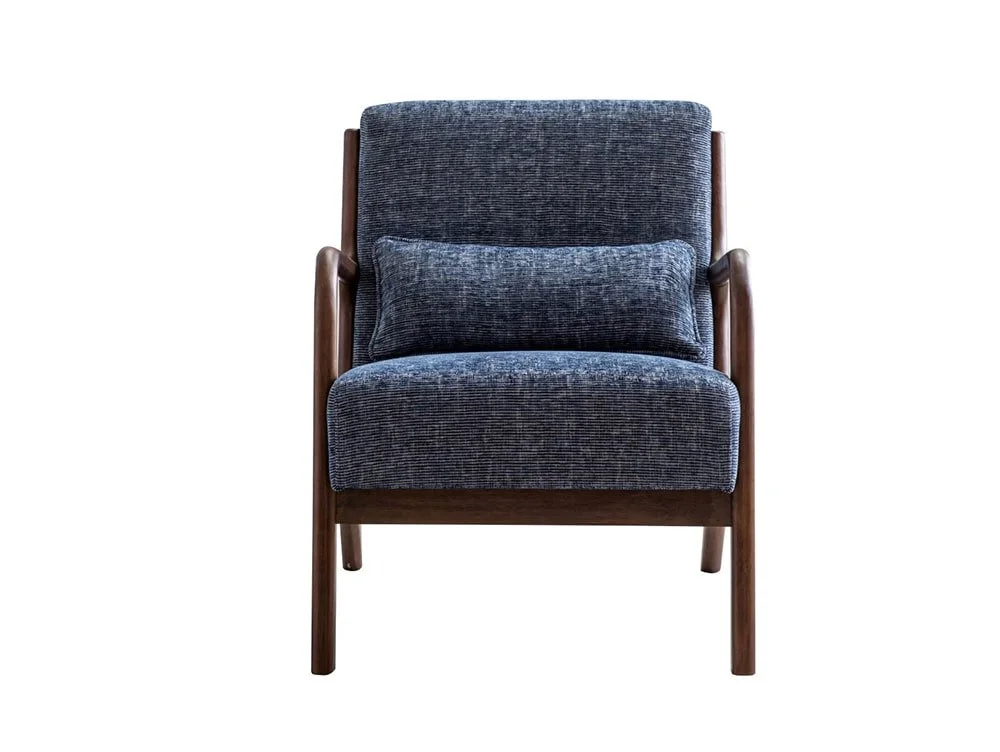 Kyoto Kyoto Inca Navy Fabric Accent Chair