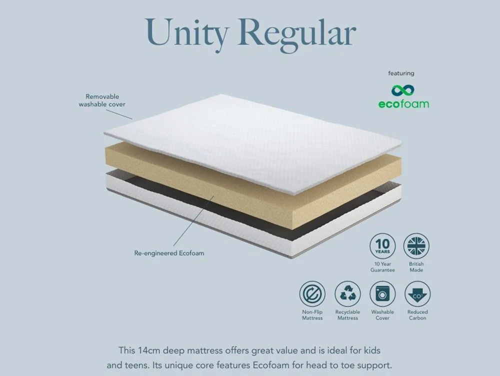 Komfi Komfi Unity Regular Crib 5 Contract 4ft Small Double Mattress in a Box