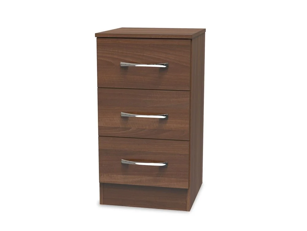 Welcome Welcome Avon 3 Drawer Bedside Table (Assembled)