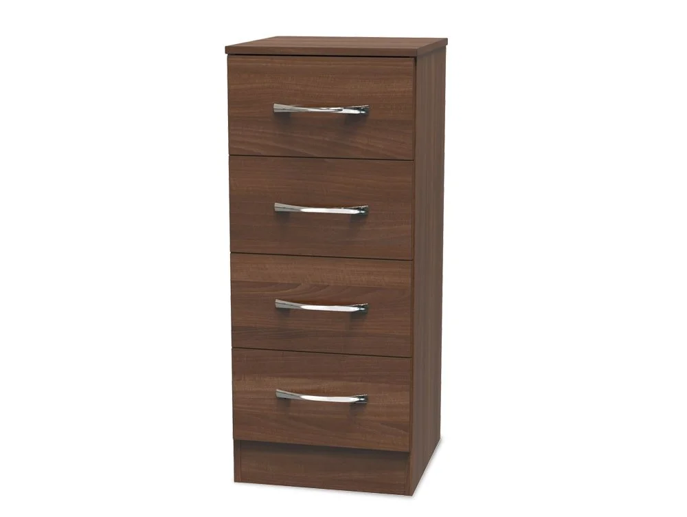 Welcome Welcome Avon 4 Drawer Tall Narrow Chest of Drawers (Assembled)