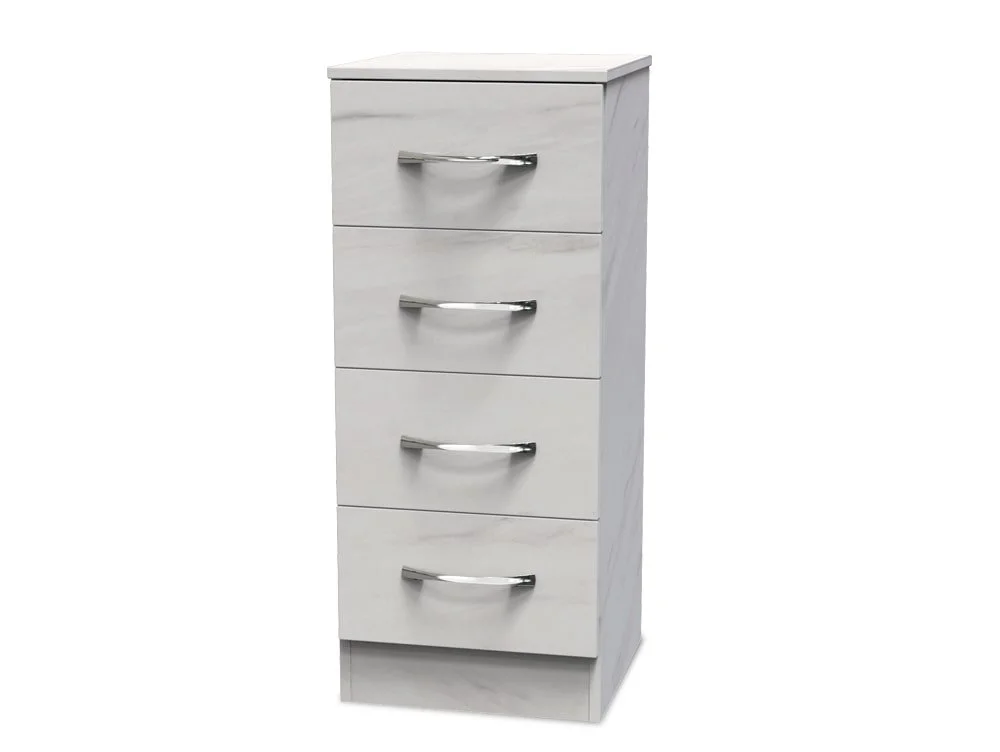 Welcome Welcome Avon 4 Drawer Tall Narrow Chest of Drawers (Assembled)