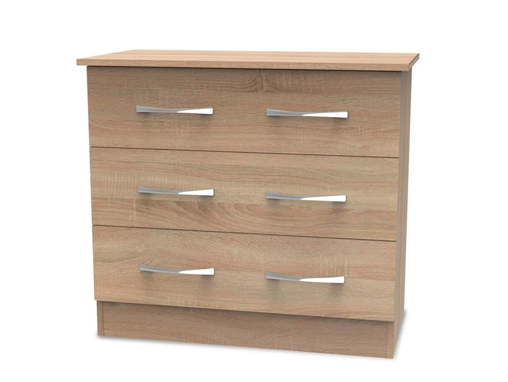 Welcome Welcome Avon 3 Drawer Chest of Drawers (Assembled)