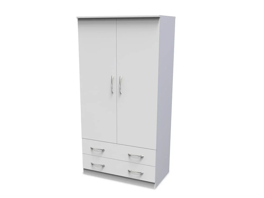 Welcome Welcome Avon 3ft 2 Door 2 Drawer Double Wardrobe (Assembled)