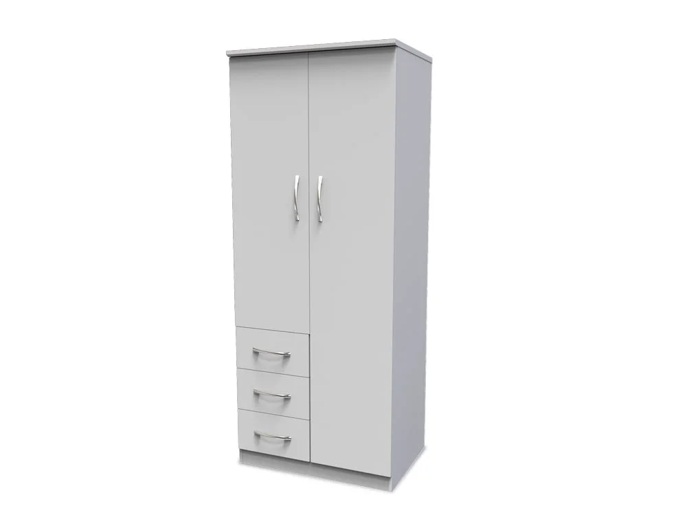 Welcome Welcome Avon 2ft6 2 Door 3 Drawer Double Wardrobe (Assembled)