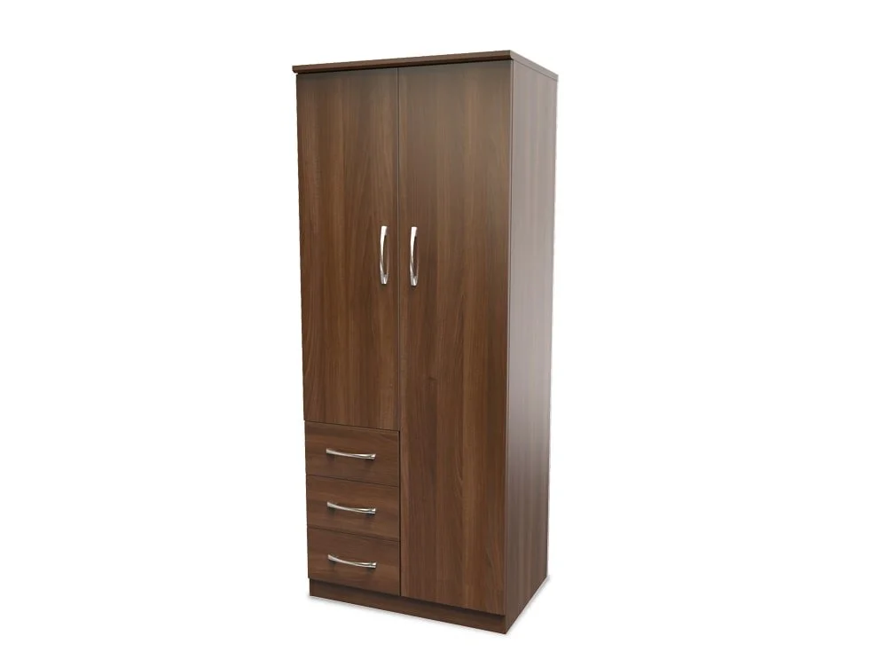 Welcome Welcome Avon 2ft6 2 Door 3 Drawer Double Wardrobe (Assembled)