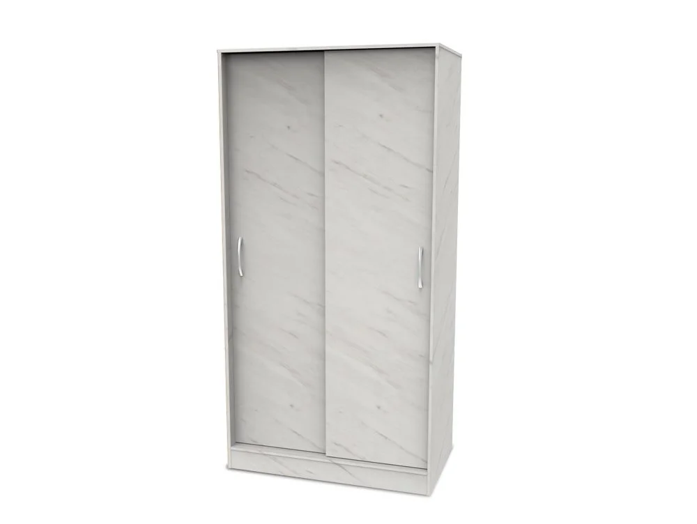 Welcome Welcome Avon Sliding Door Double Wardrobe (Part Assembled)