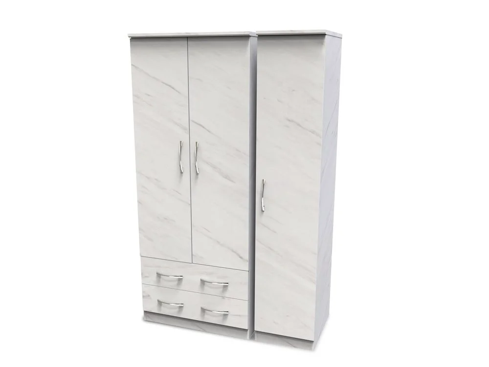 Welcome Welcome Avon 3 Door 2 Drawer Triple Wardrobe (Assembled)