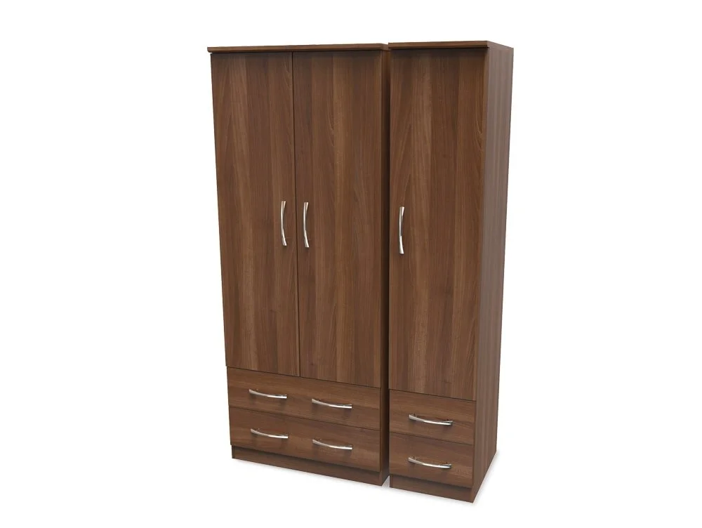 Welcome Welcome Avon 3 Door 4 Drawer Triple Wardrobe (Assembled)