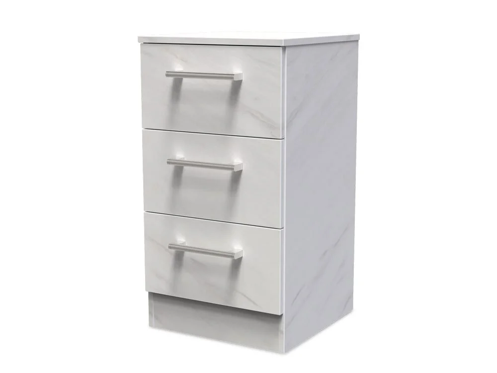 Welcome Welcome Devon 3 Drawer Bedside Table (Assembled)