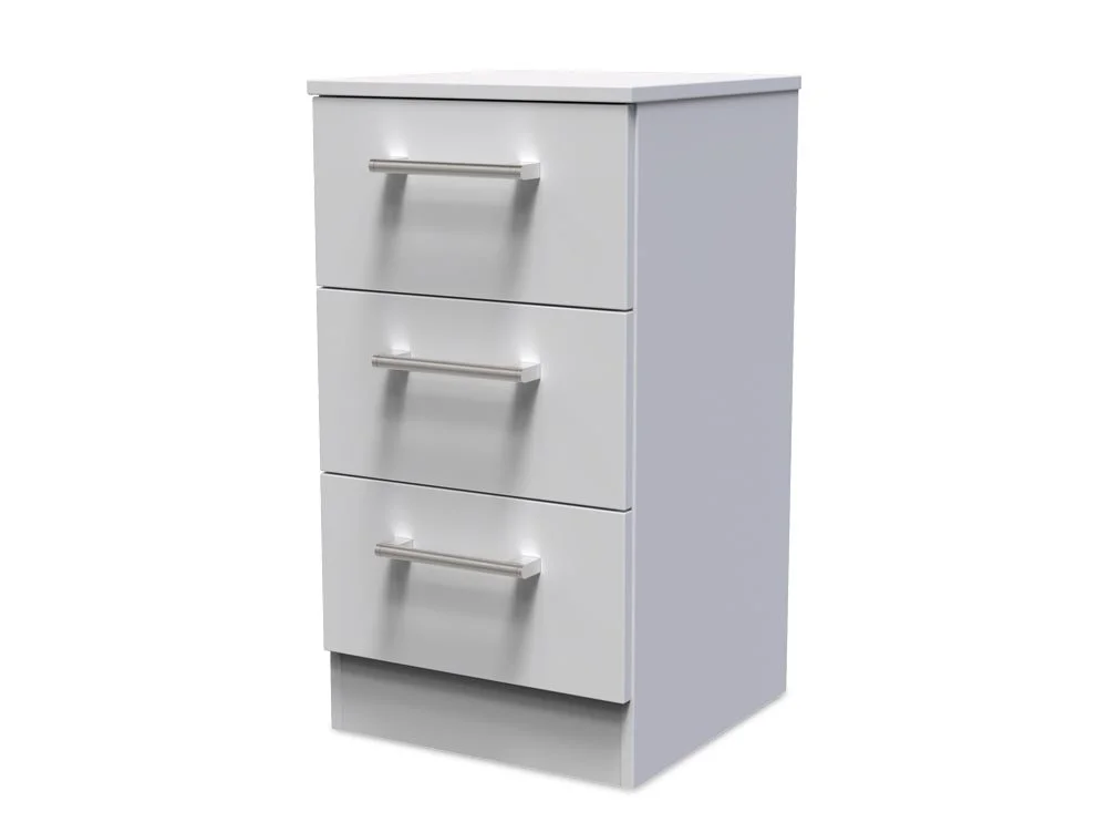 Welcome Welcome Devon 3 Drawer Bedside Table (Assembled)