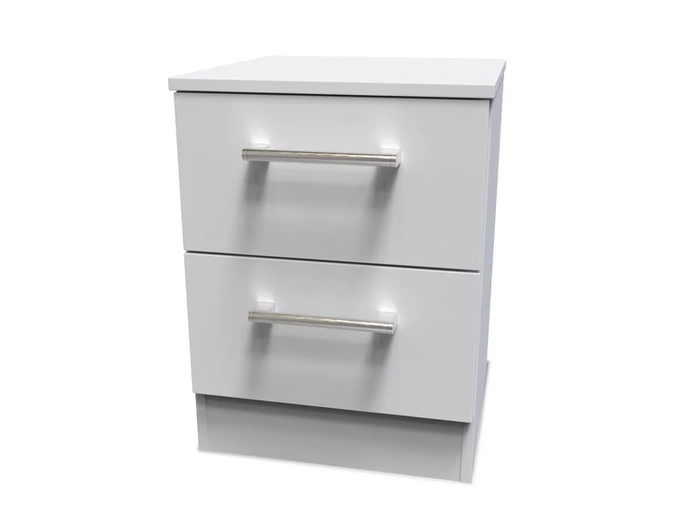 Welcome Welcome Devon 2 Drawer Small Bedside Table (Assembled)