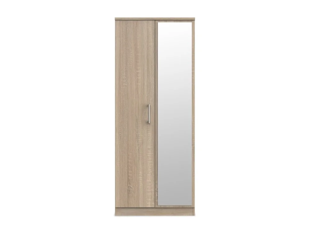 Welcome Welcome Devon 2 Door Mirrored Double Wardrobe (Assembled)