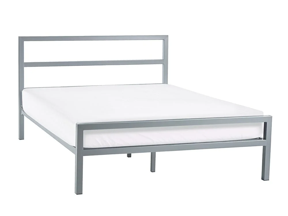 Julian Bowen Julian Bowen Soto 4ft6 Double Silver Metal Bed Frame