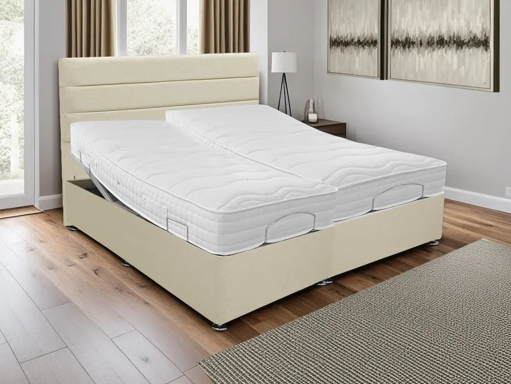 Willow & Eve Willow & Eve Latex Pocket 2000 Electric Adjustable 5ft King Size Bed (2 x 2ft6)