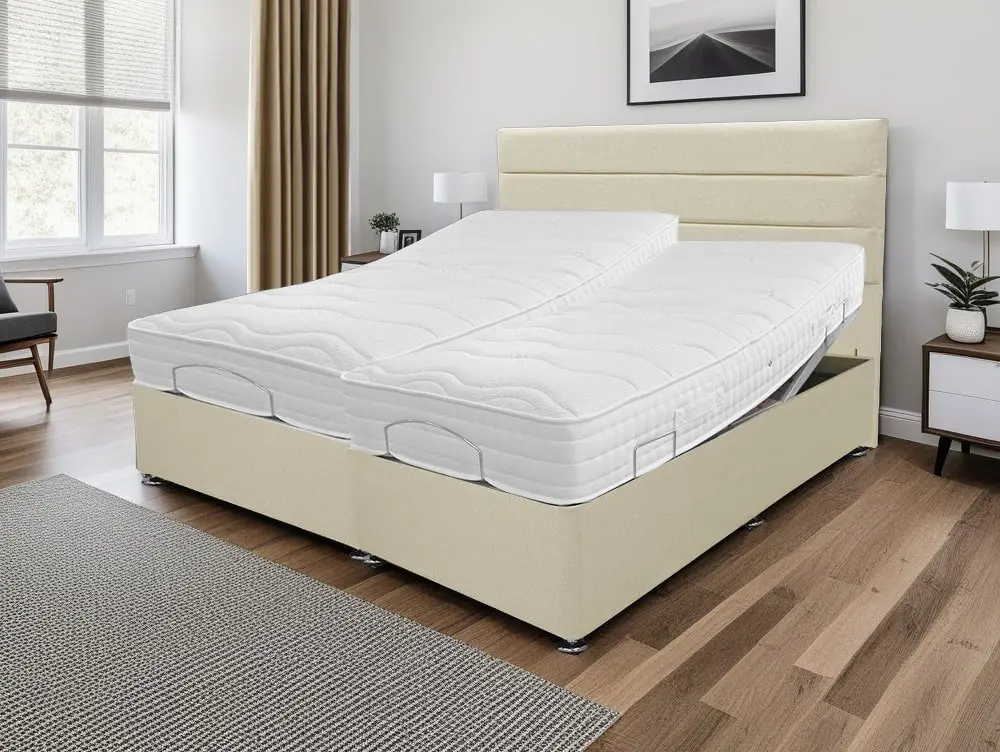 Willow & Eve Willow & Eve Latex Pocket 2000 Electric Adjustable 6ft Super king Size Bed (2 x 3ft)