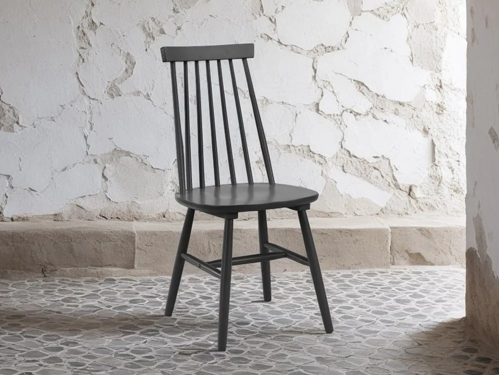 Julian Bowen Julian Bowen Alassio Black Wooden Dining Chair