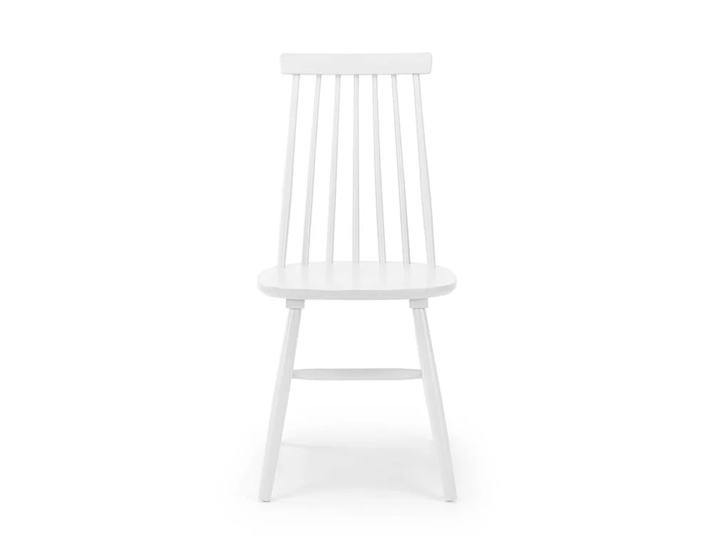 Julian Bowen Julian Bowen Alassio White Wooden Dining Chair