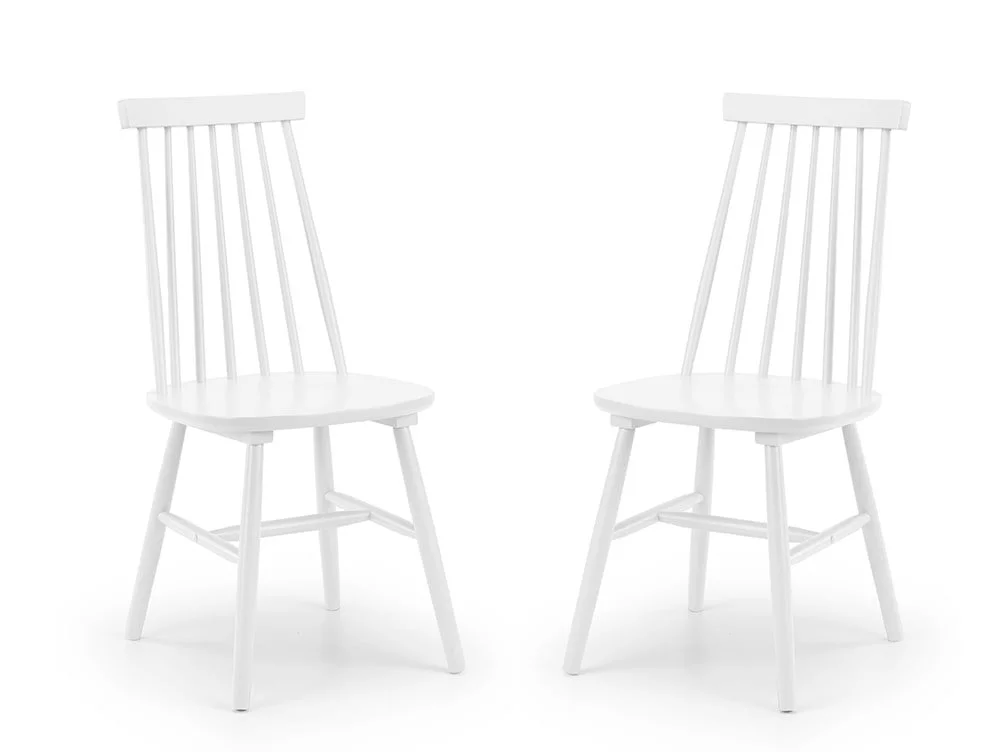 Julian Bowen Julian Bowen Alassio White Wooden Dining Chair