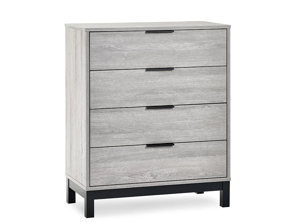 Julian Bowen Julian Bowen Bali Grey Oak 4 Drawer Chest of Drawers