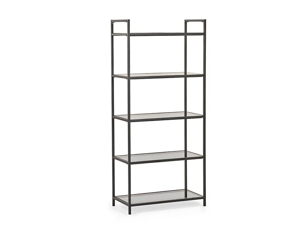 Julian Bowen Julian Bowen Chicago Smoked Glass Tall Bookcase