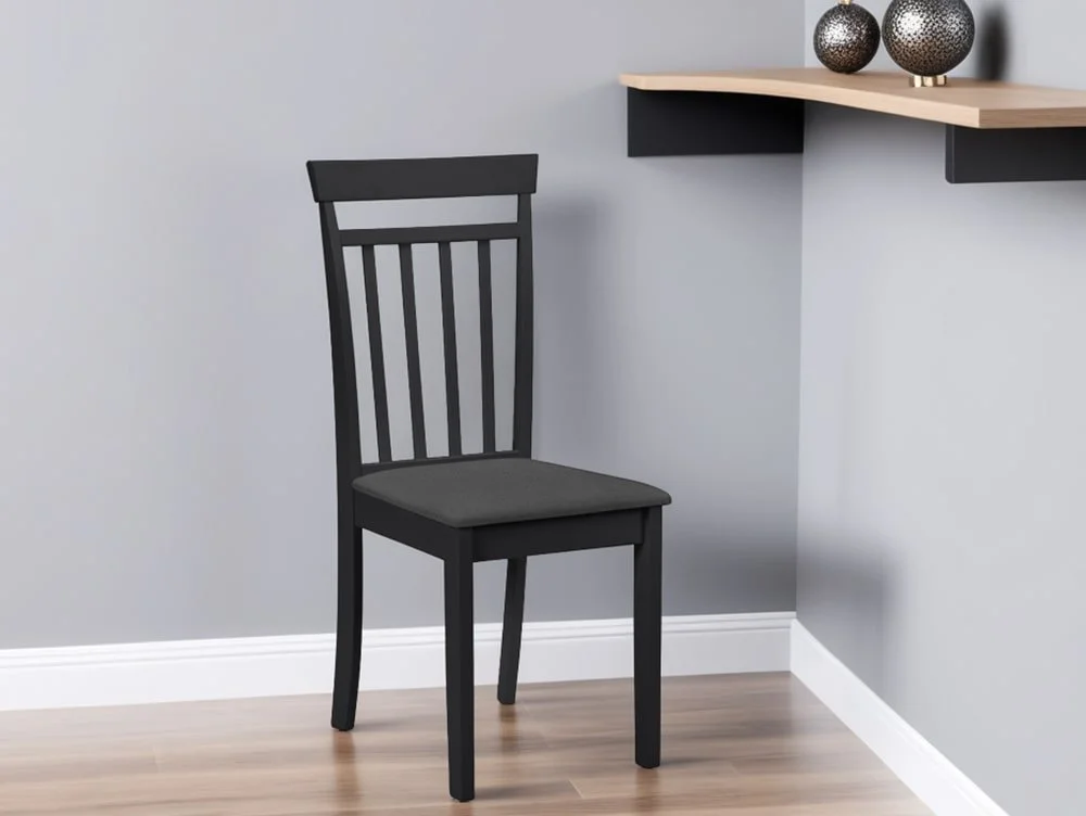 Julian Bowen Julian Bowen Coast Black Wooden Dining Chair