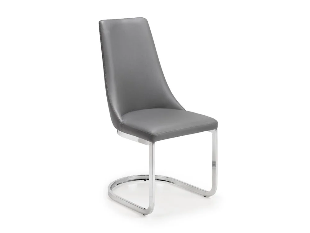 Julian Bowen Julian Bowen Como Grey Faux Leather Dining Chair