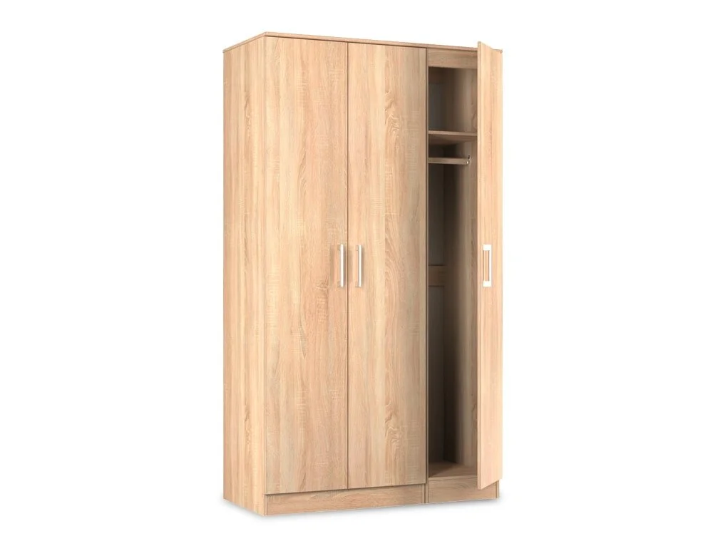 Welcome Welcome Devon 3 Door Tall Triple Wardrobe (Assembled)