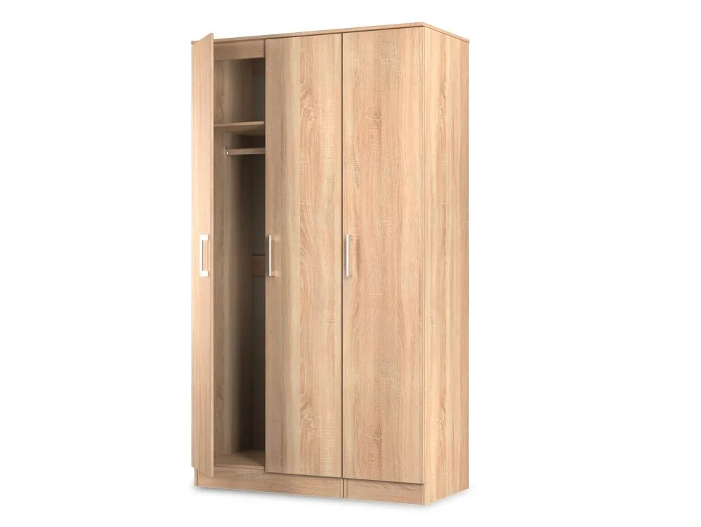 Welcome Welcome Devon 3 Door Tall Triple Wardrobe (Assembled)