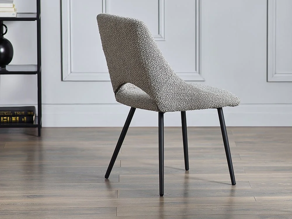 Julian Bowen Julian Bowen Iris Grey Boucle Dining Chair