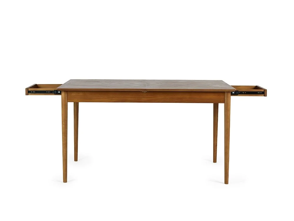 Julian Bowen Julian Bowen Lowry 140cm Cherry Ash Extending 2 Drawer Dining Table