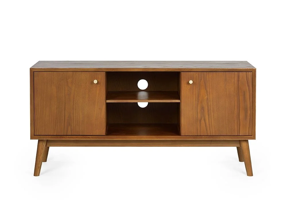 Julian Bowen Julian Bowen Lowry Cherry Ash 2 Door TV Cabinet