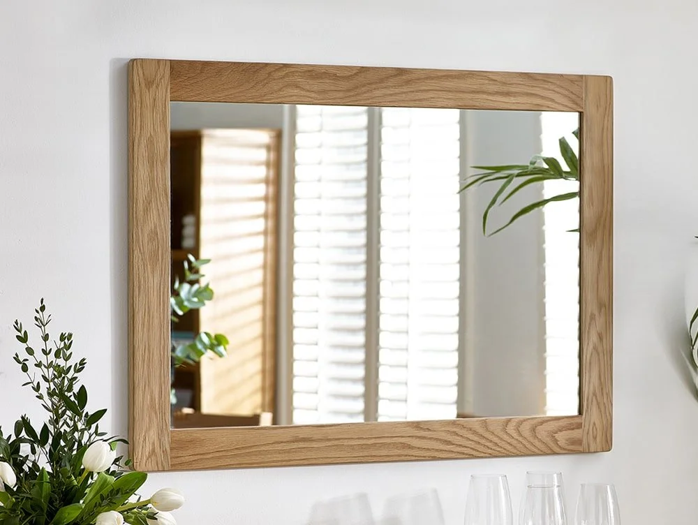 Julian Bowen Julian Bowen Mallory Oak Wooden Wall Mirror