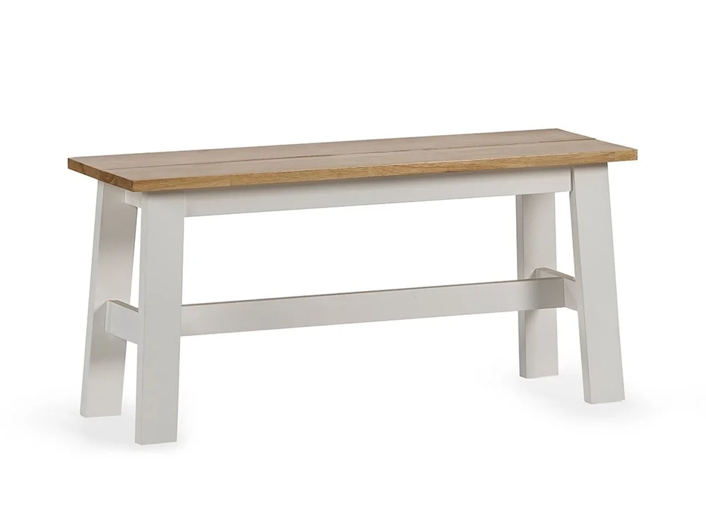 Julian Bowen Julian Bowen Linwood 95cm White and Oak Dining Bench