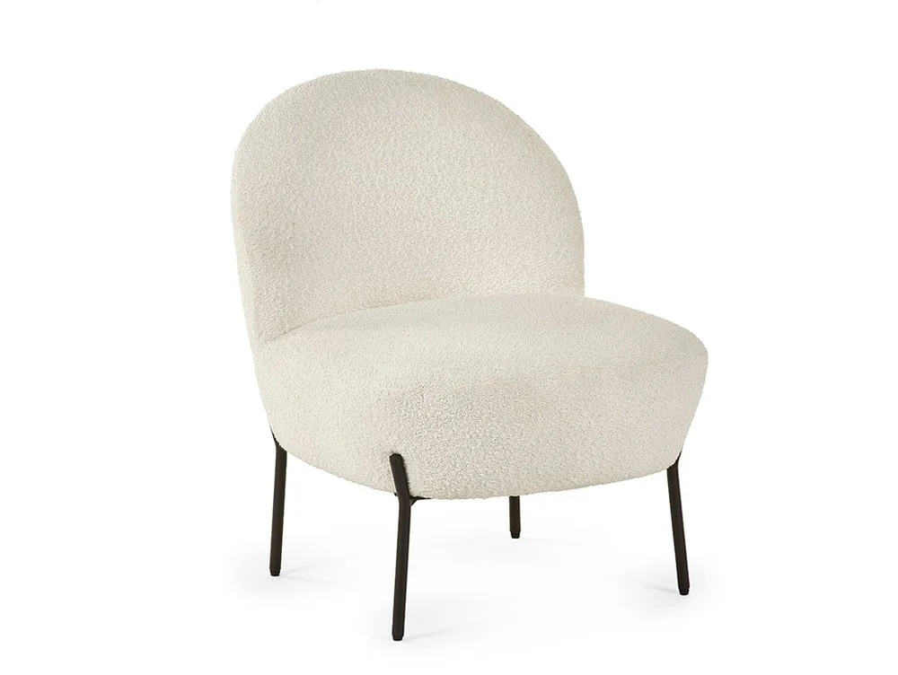 Julian Bowen Julian Bowen Lulu Ivory Boucle Accent Chair