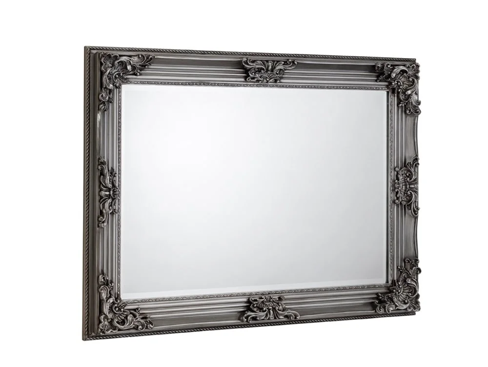 Julian Bowen Julian Bowen Rococco Pewter Wall Mirror