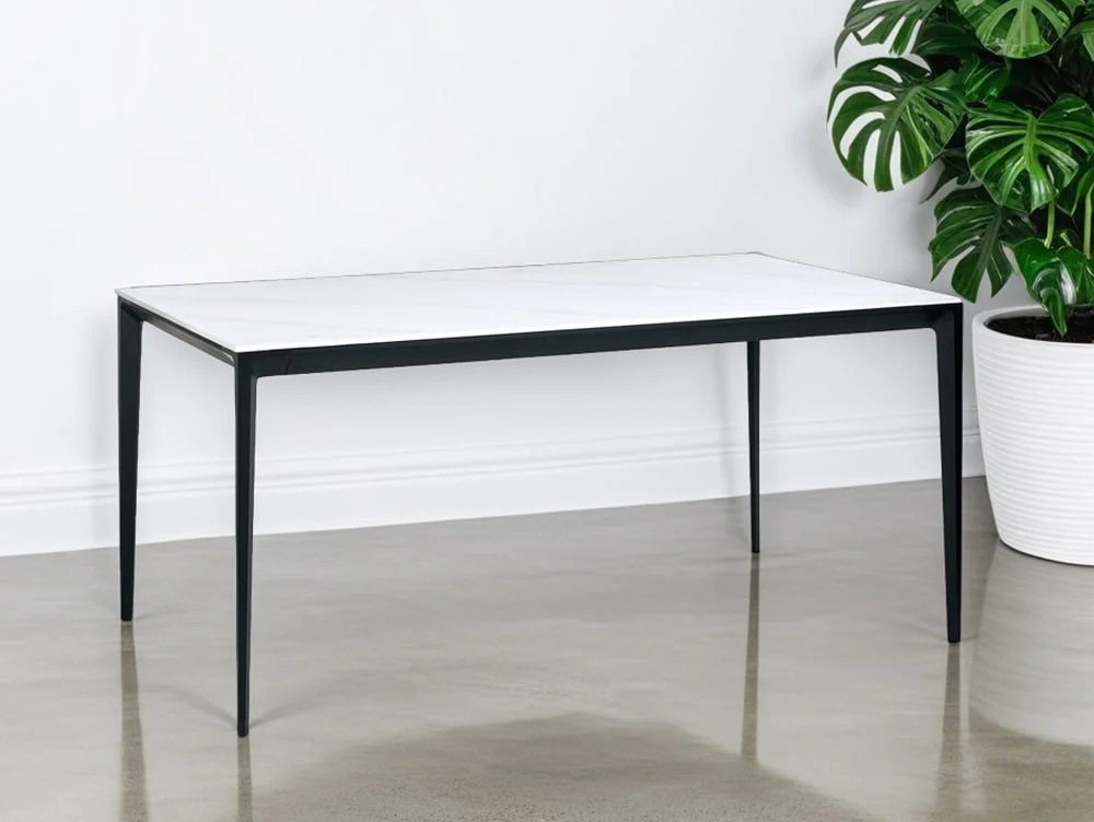 Julian Bowen Julian Bowen Miami 120cm White Marble Dining Table