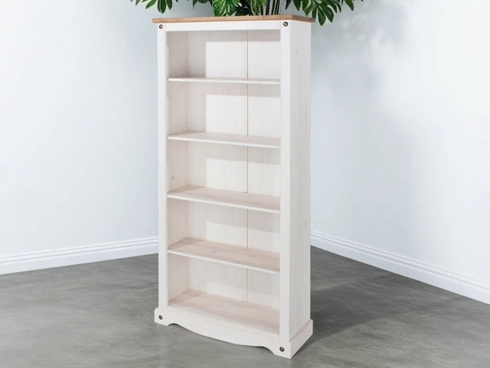 Core Products Core Corona White and Pine Tall Bookcase