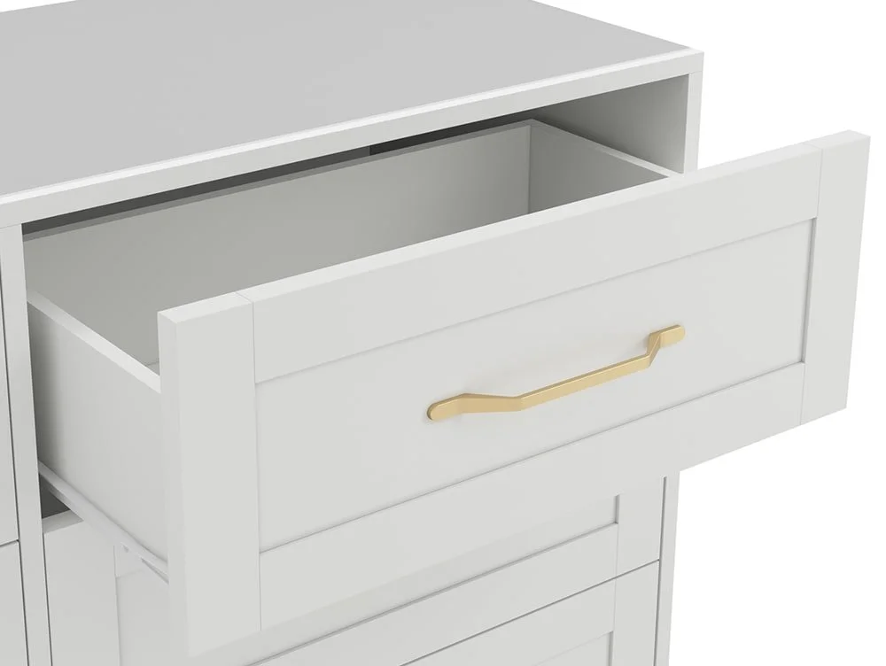 LPD LPD Austen White 3+3 Drawer Chest of Drawers