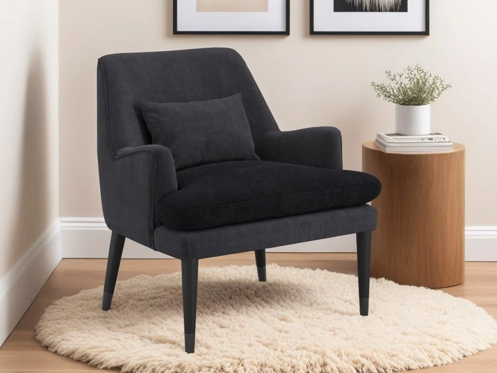 LPD LPD Montana Anthracite Fabric Accent Chair