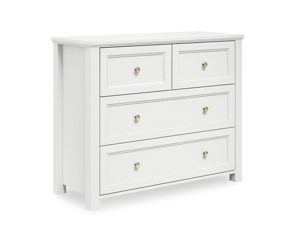 LPD LPD Ives White 2+2 Drawer Chest of Drawers